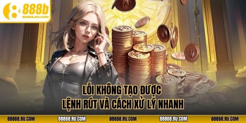 Lỗi không tạo được lệnh rút và cách xử lý nhanh
